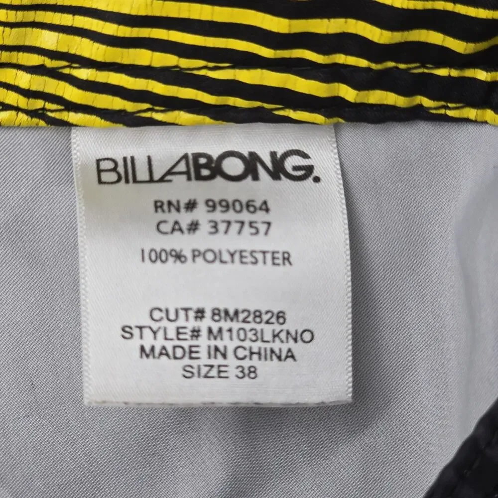 Billabong Andy Irons Board Shorts Mens 38 Colorblock Platinum X Quad Stretch